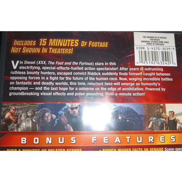 The Chronicles of Riddick DVD - Picture 3 of 3